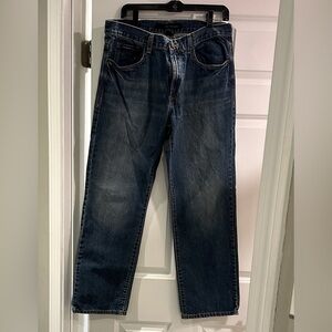 Calvin Klein Men's Dark Blue Straight Jeans